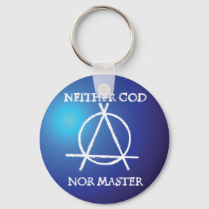Atheism Badge Key Ring
