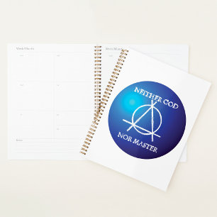 Atheism Badge Spiral Planner