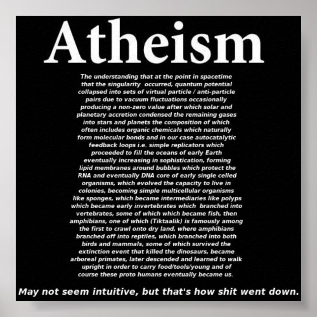 Atheism Poster (Front)