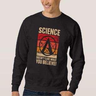 Atheism Symbol Atheist Agnostic Anto Religion Retr Sweatshirt