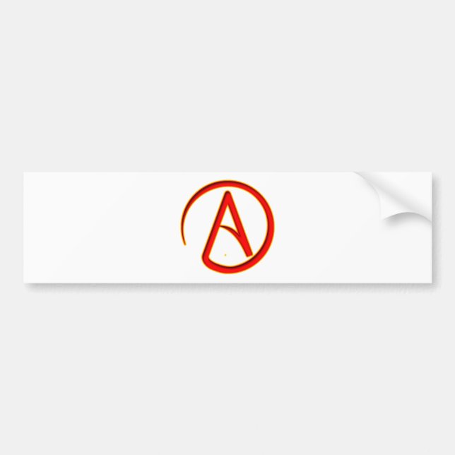 Atheism Symbol Bumper Sticker (Front)