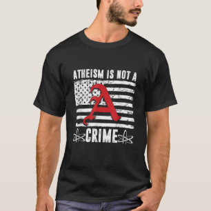 Atheism USA American Flag Atheist Science Agnostic T-Shirt