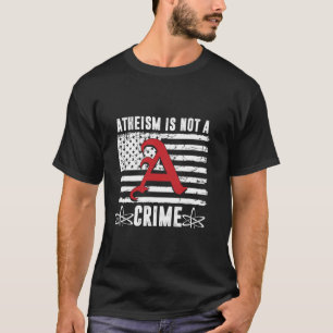 Atheism USA American Flag Atheist Science Agnostic T-Shirt