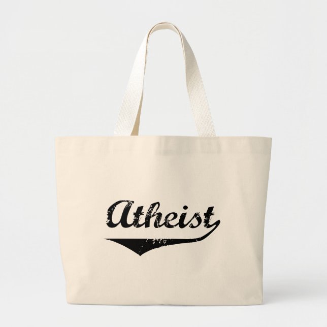 Atheist 2 large tote bag (Front)