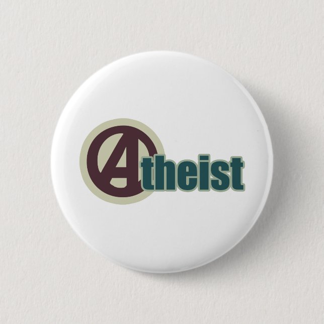 Atheist 6 Cm Round Badge (Front)