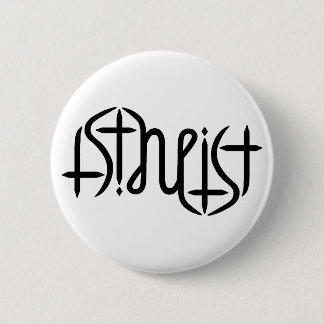 Atheist Ambigram - Original 6 Cm Round Badge