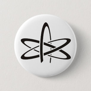 Atheist Atom 6 Cm Round Badge