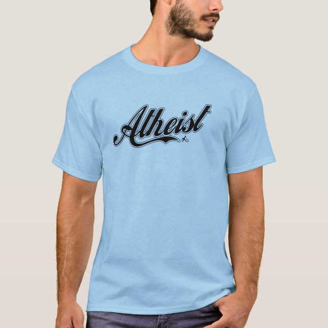 Atheist baseball team t-shirt (Front)