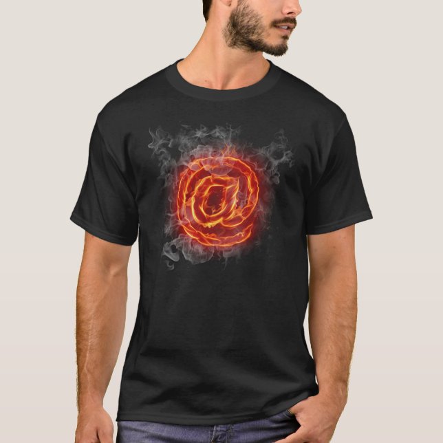 Atheist - burning A @ T-Shirt (Front)