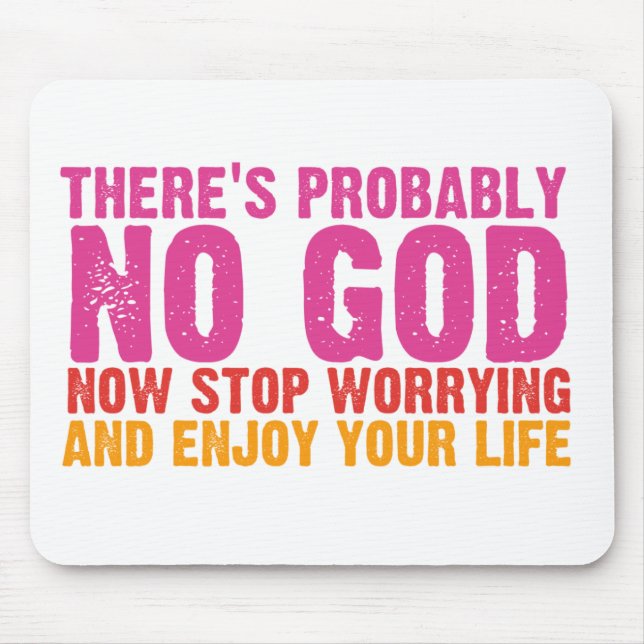 Atheist Bus Campaign (Vertical) Mouse Pad (Front)