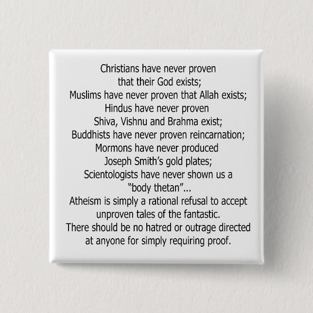 Atheist Button (Front)