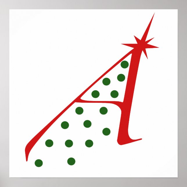 Atheist Christmas Tree Poster (Front)