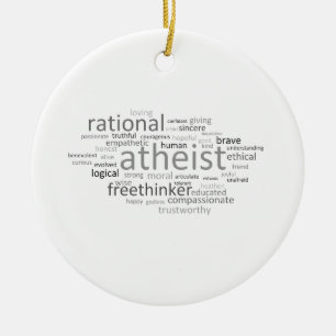 Atheist Cloud Ceramic Tree Decoration