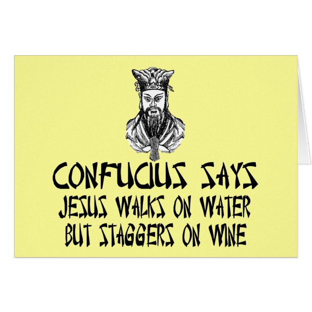 Atheist Confucius (Front Horizontal)