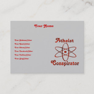 Atheist Conspirator Business Card