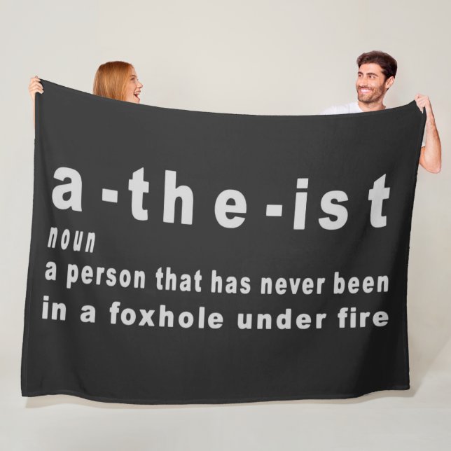 ATHEIST FLEECE BLANKET (In Situ)