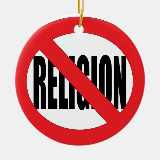 Atheist Holiday Tree Ornament (Front)