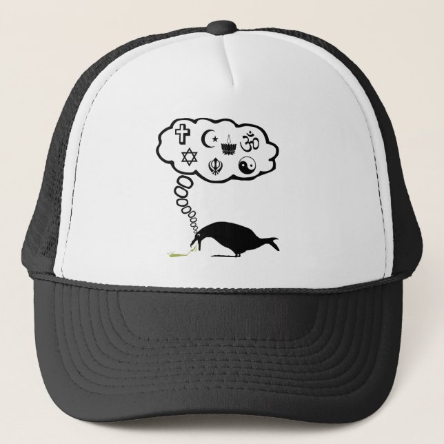Atheist humour trucker hat (Front)