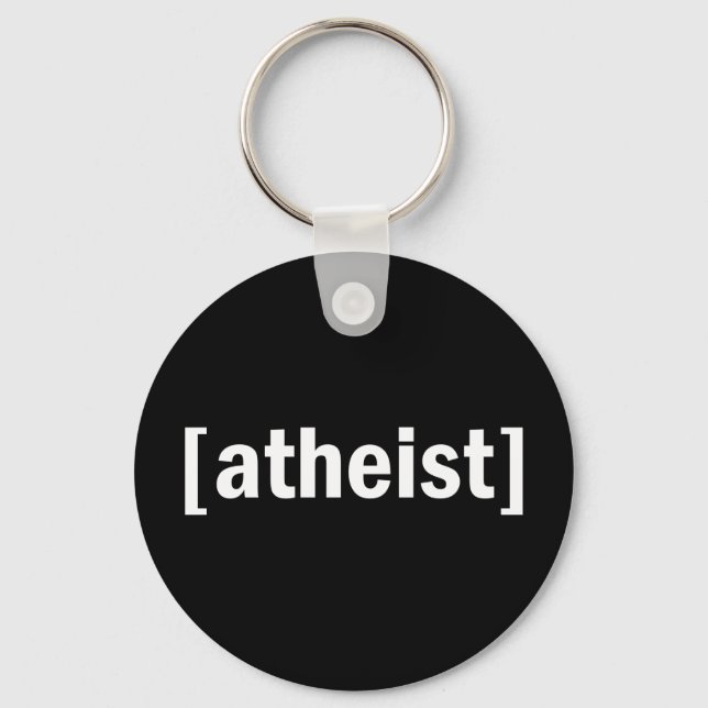 [atheist] key ring (Front)