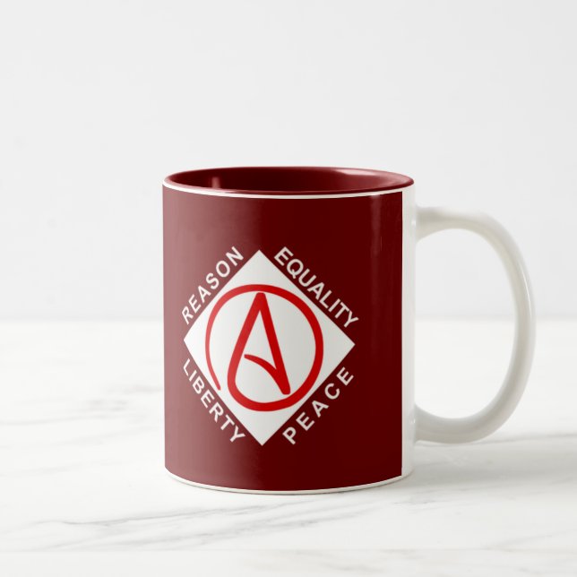 Atheist logo mug (Right)