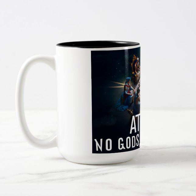 Atheist: No Gods, No Masters Coffee Mug (Left)