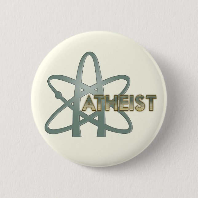 Atheist (official American atheist symbol) Pin (Front)