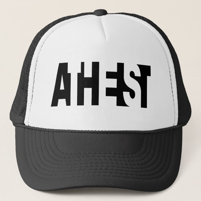 ATHEIST: Positive + Negative! Trucker Hat (Front)