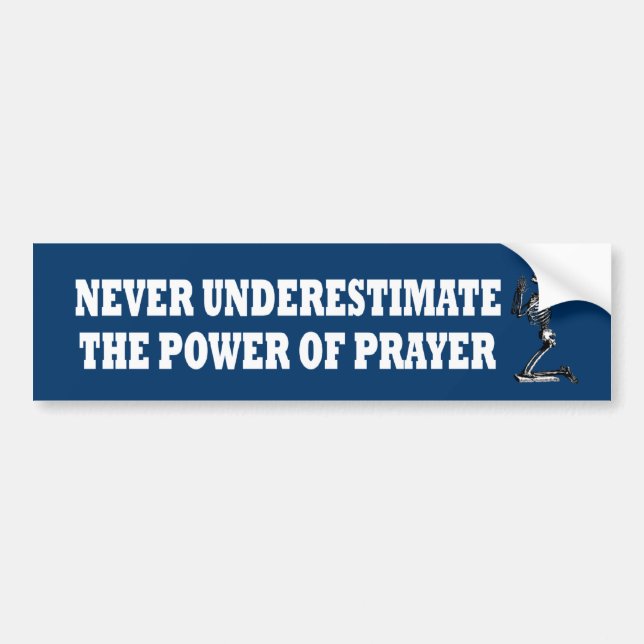 Atheist prayer bumper sticker (Front)