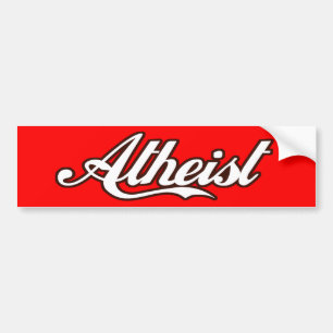 Atheist Retro Design Bumper Sticker