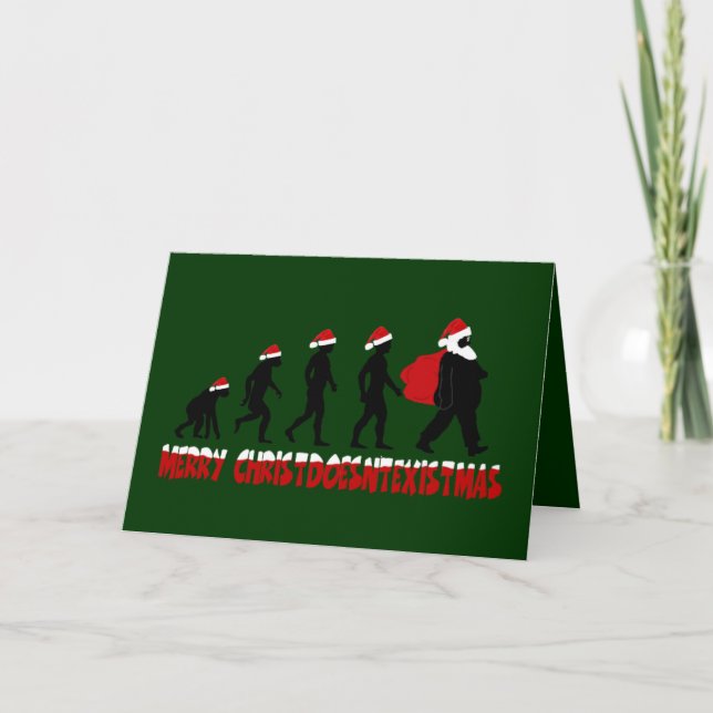 Atheist Santa Holiday Card (Front)