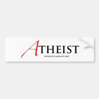 Atheist (Scarlet Letter) Bumper Sticker