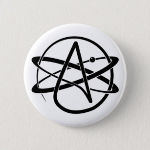 Atheist Symbol 6 Cm Round Badge