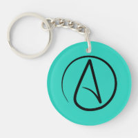 Atheist symbol: black on verdigris