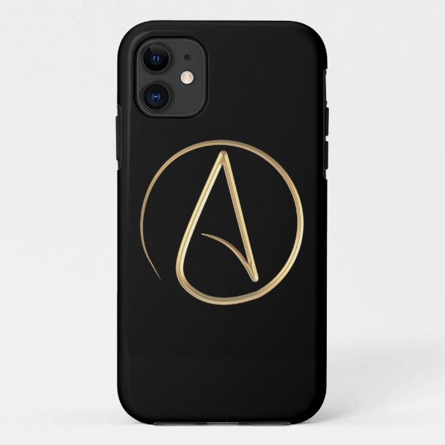 Atheist Symbol Case-Mate iPhone Case (Back)