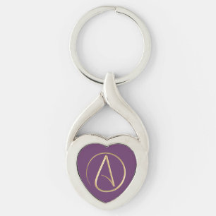 Atheist Symbol Key Ring