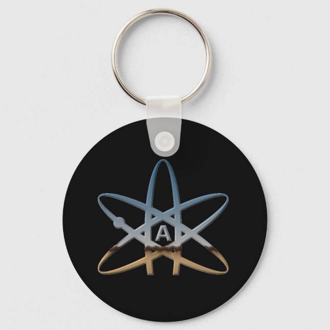 Atheist symbol Keychain (Front)