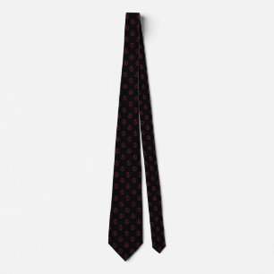 Atheist symbol: pink on black tie