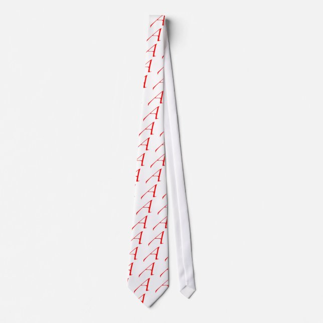 Atheist Symbol (Red A) Tie (Front)