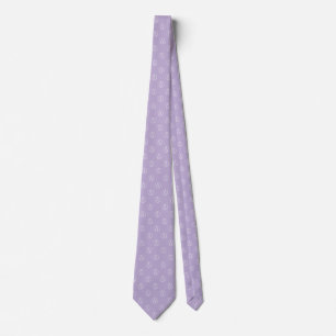 Atheist symbol: white on lavender tie