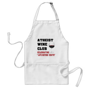 Atheist wine club standard apron