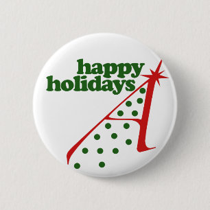 Atheist Xmas Tree 6 Cm Round Badge