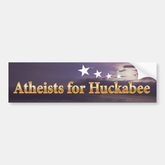 Atheists for Huckabee Bumper Sticker (Front)