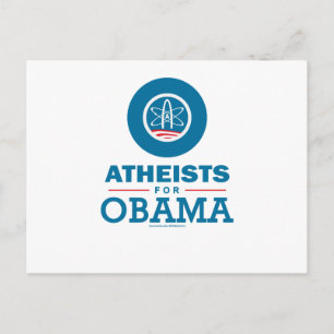 Atheists for Obama Postcard