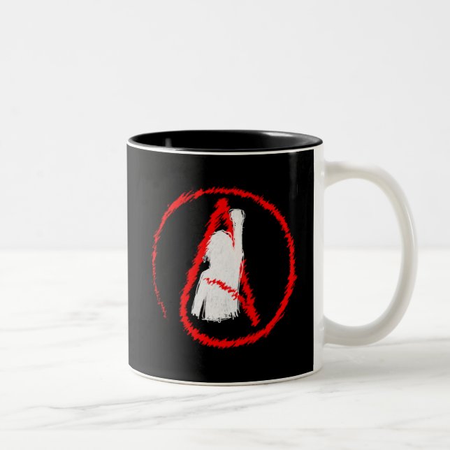 Atheists Unite Two-Tone Coffee Mug (Right)