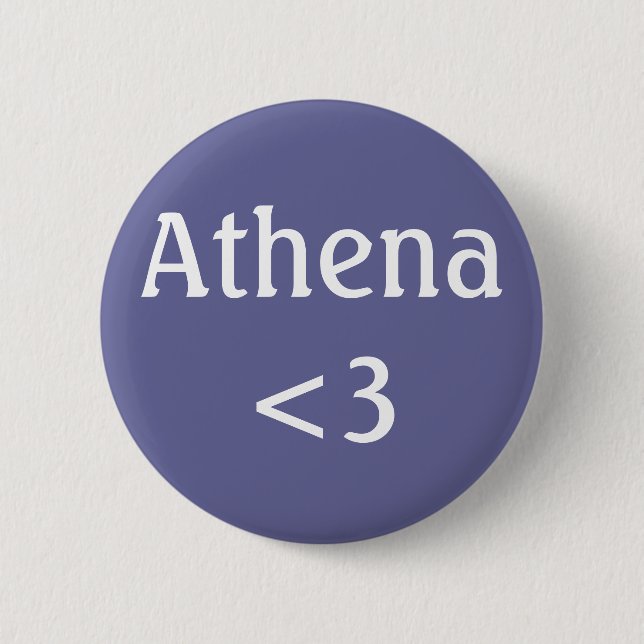 Athena <3 badge (Front)