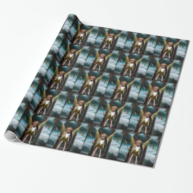 Athena Fairy Wrapping Paper (Unrolled)