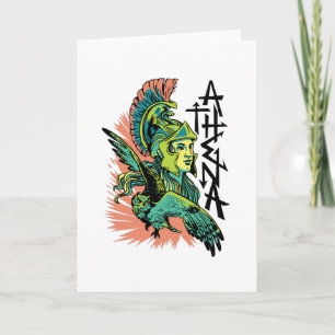 Athena Goddess Mythical Greece Card
