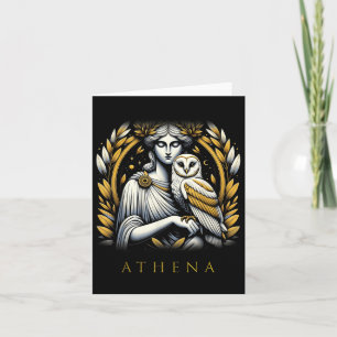 Athena Goddess Of Wisdom And War  Card