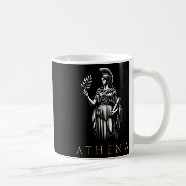Athena Goddess Of Wisdom And War  Coffee Mug (Right)
