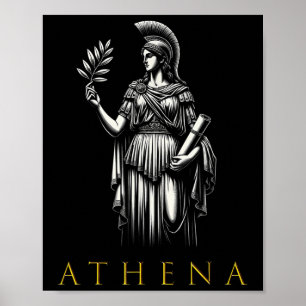 Athena Goddess Of Wisdom And War Poster